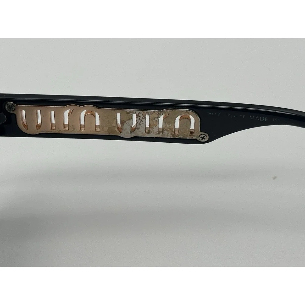 Miu Miu Women's Black 53MM Designer Sunglasses Gray Lenses Authentic